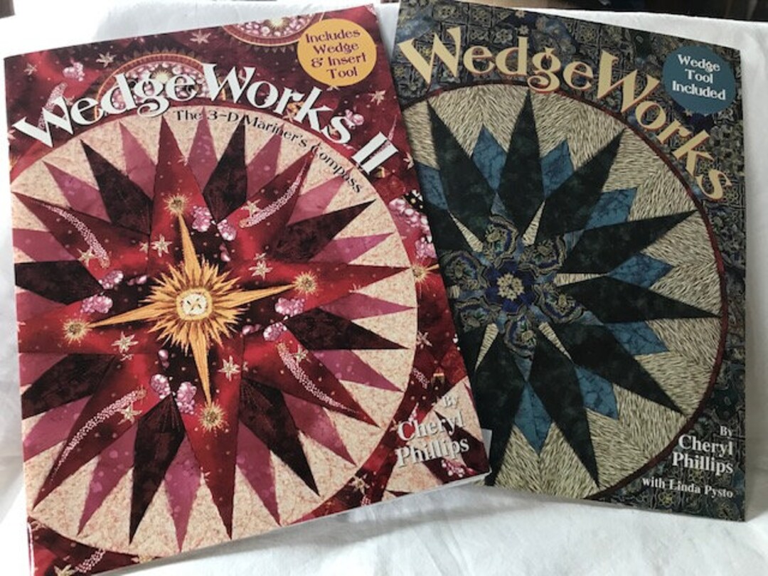 Wedge Works, Wedge Works II, Cheryl Phillips, NEW BOOKS Etsy