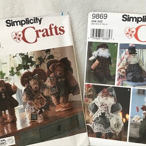 Simplicity 7000, Simplicity 9869, Santa&#39;s and Santa&#39;s Clothes, UNCUT