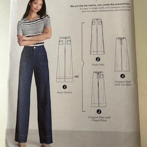 Simplicity 8701, Pantalón para señoritas con opciones de diseño, SIN CORTAR