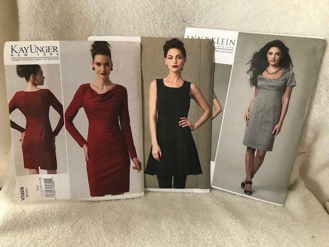Vogue V1328, Vogue V1408, Vogue V1222, Misses' Dress, UNCUT