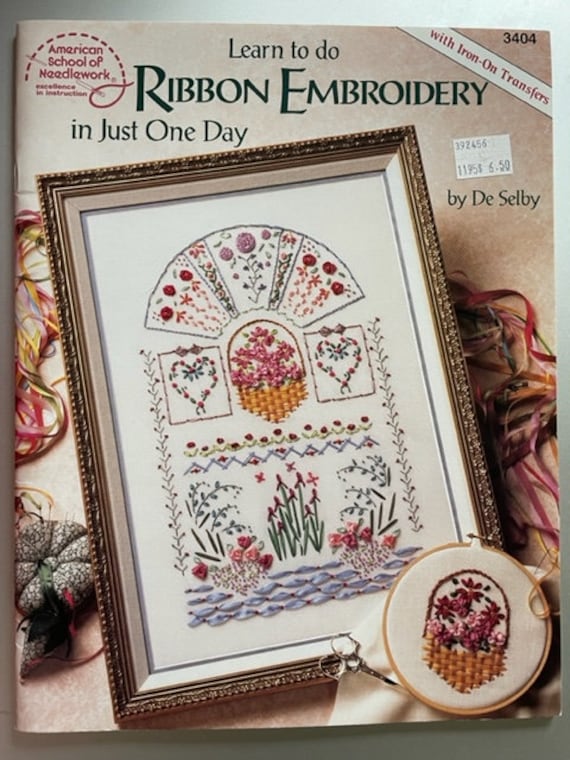 Ribbon Embroidery, Victorian Alphabet, Silk Ribbon Embroidery, NEW
