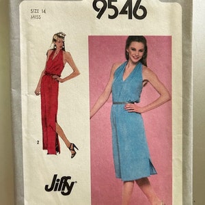 Uncut Size 10 Bust 32 1/2 Simplicity 9546 Misses Jiffy