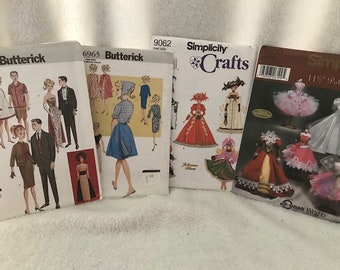 Butterick 6668, Butterick 6965, Simplicity 9062, Simplicity 5800, UNCUT