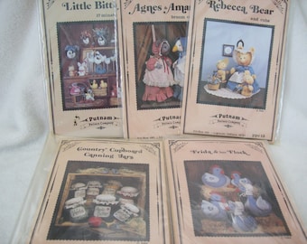 Frida and Flock, Canning Jars, Rebecca Bear, Agnes and Amanda, Little Bitties   (UNCUT)