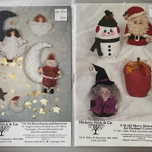 Moonbeams and Starshine, Merry Makers - Air Freshner Covers, , Hickory Stick & Co, NEW UNCUT