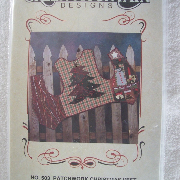 Green Mountain Designs, Patchwork Christmas Vest, Mary Asper, Vest Pattern