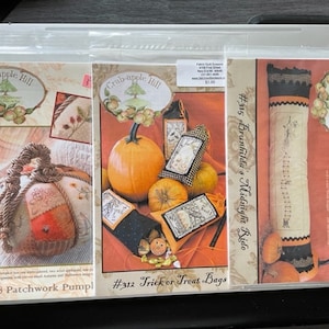 Patchwork Pumpkin, Trick or Treat Bags, Brunhilda&#39;s Midnight Ride, Crab-Apple Hill, NEW UNCUT