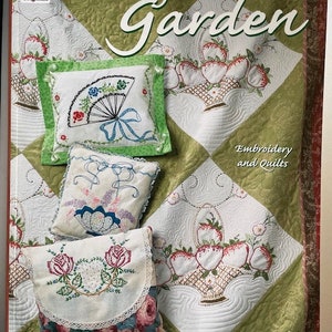 Vintage Garden, Suzanne McNeill, Embroidery and Quilts, NEW BOOK