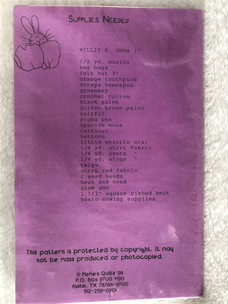 Meme/'s Quilts Willie B Snow Guardian Annie Decorative Dolls UNCUT