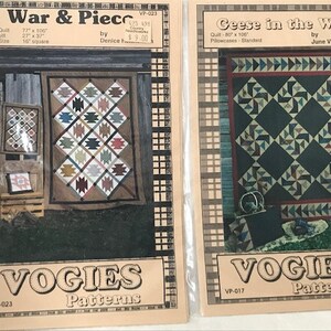 Vogies Patterns, War & Piece, Geese in the Wind, UNCUT