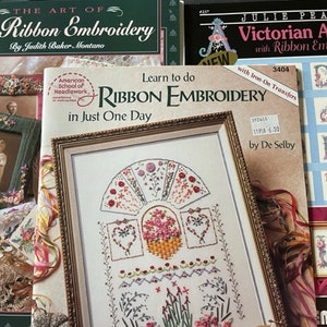 Ribbon Embroidery, Victorian Alphabet, Silk Ribbon Embroidery, NEW BOOK