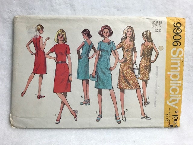 Simplicity 8286, Simplicity 9589, Simplicity 9906, Misses' Dress