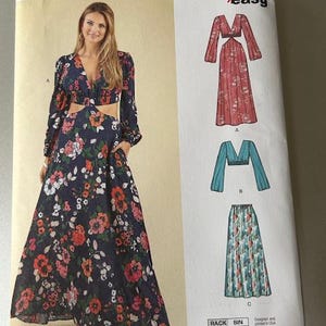 New Look N6729, Misses Dress Top Skirt, UNCUT