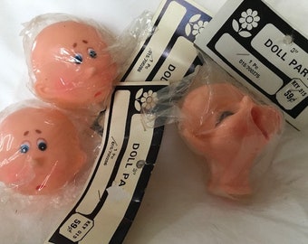 Cabeças de boneca, cabeças de plástico, fornecimento, NOVO