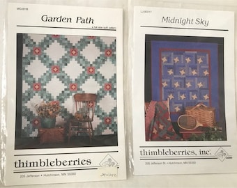 Thimbleberries Inc, Garden Path, Midnight Sky, UNCUT