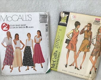 8796 UNCUT McCalls Pattern Misses 2 Hour Bias Skirt SEWING FF Vintage VTG OOP 8796 UNCUT McCalls Pattern Misses 2 Hour Bias Skirt SEWING FF Vintage VTG OOP
