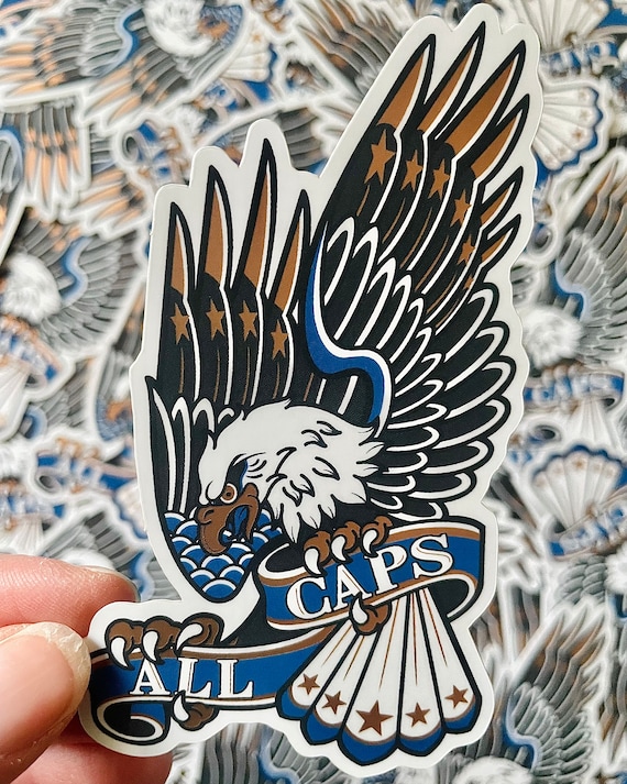Washington Capitals NHL Hockey-inspired Retro Eagle 4