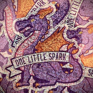 Heraldic Figment-Inspired Dragon Sticker