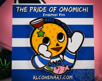 Like a Dragon inspired Ono Michio Mascot 2" Enamel Pin