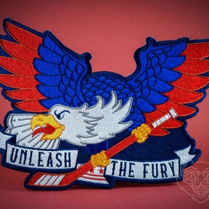 Washington Capitals-Inspired Unleash the Fury Embroidered Eagle Back Patch