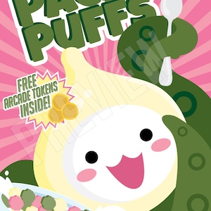 SALE Pachimari Overwatch-Inspired Cereal Print of Original Illustration 12x18
