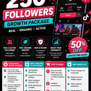 TikTok Growth Strategy: Scale to 250+ Followers, Viral Content Roadmap & Organic Engagement tiktok likes tiktol views