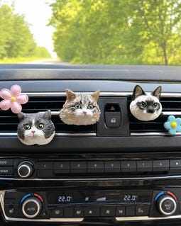 Custom Cat Car Air Vent Diffuser | Hand-Painted Pet Aroma Charm (Gypsum Blend) By SnugglfuzzStudio By SnugglfuzzStudio Shop owned by Claire New on Etsy
