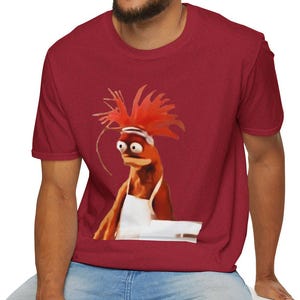 Shocked Pepe King Prawn Unisex Tee - Funny Internet Meme TikTok Inspired Softstyle Apparel