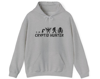 Cryptid Hunter Kapuzensweatshirt: Loch Ness, Mothman, Sasquatch Design
