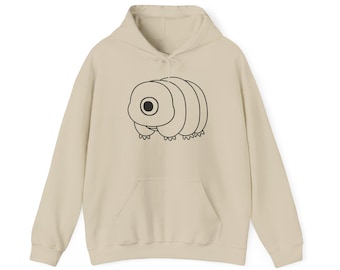 Entzückender Bärtierchen Wasserbär Umriss Hoodie - Unisex STEM Geschenk Sweatshirt für Wissenschaftsliebhaber