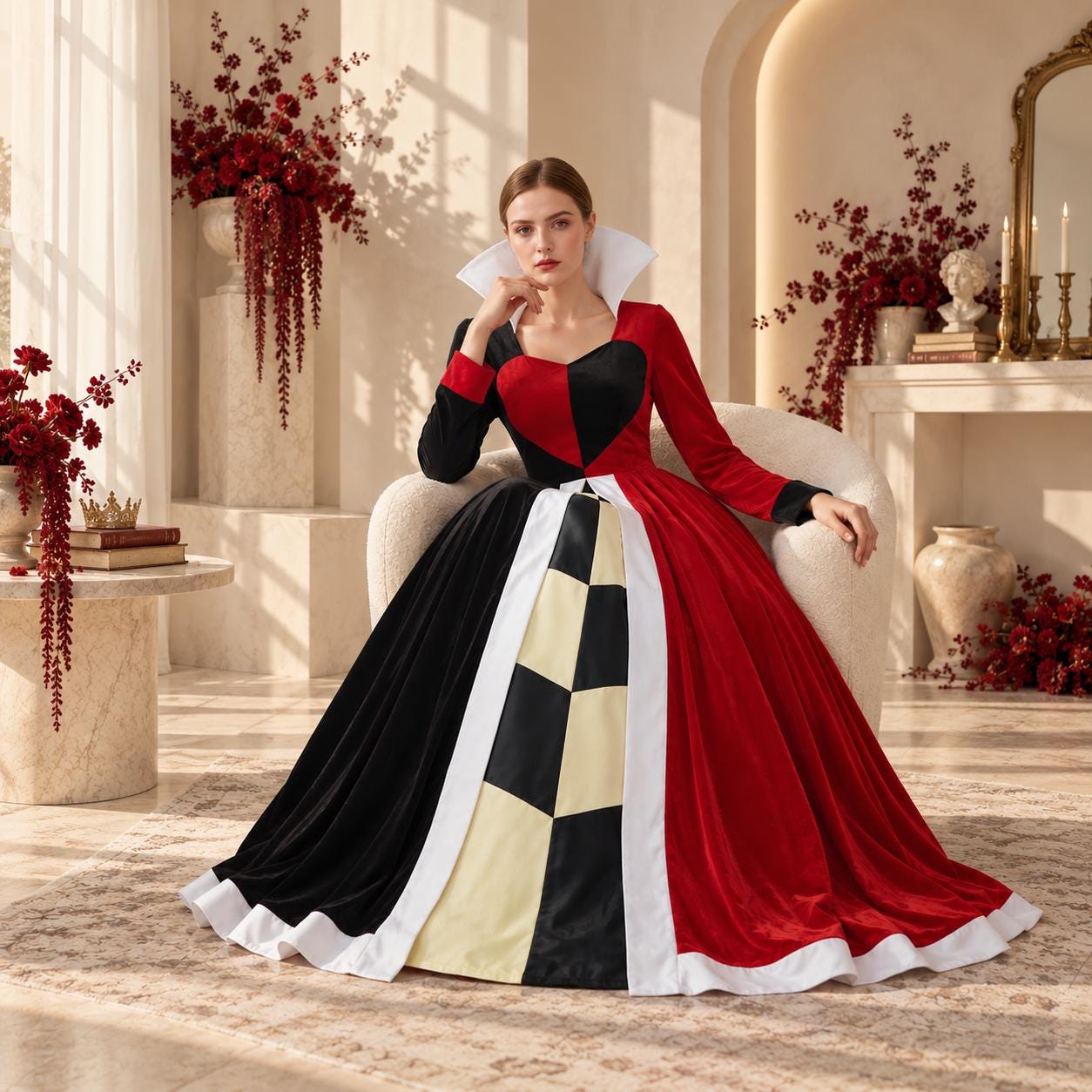 queen of hearts formal dress Heart alexander-trimmest