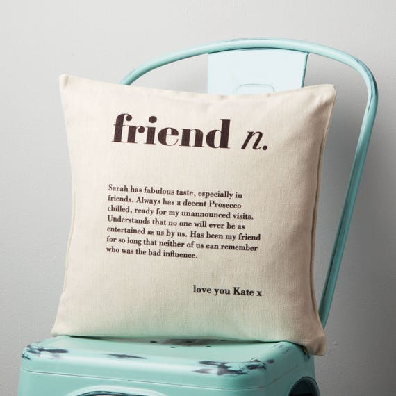 Friend gift custom cushion throw pillow cushion friend Etsy