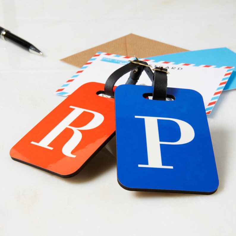 Alphabet Letter Luggage Tag Custom Bag Tag Luggage Tags Etsy UK