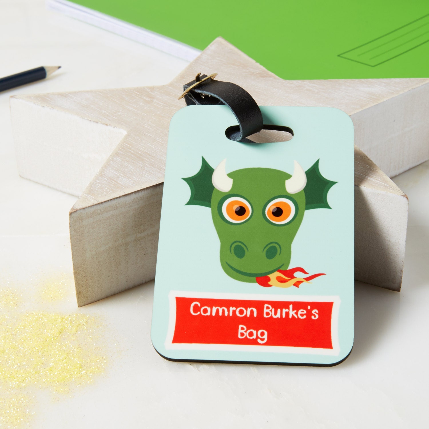 Luggage Tag School bag Tag Childrens name tag Kids name Etsy