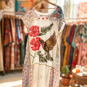 Size 22-24 Aussie inspired patchwork maxi dress