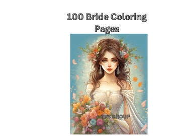 100 bride coloring pages