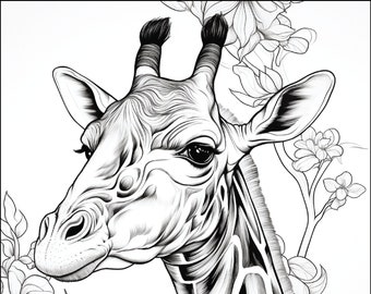 140 adult coloring pages of Safari animals