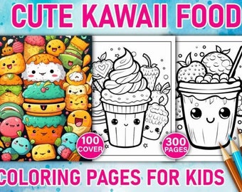Kawaii Foods Coloring Pages, Coloring Art, Kids Activities, Kawaii ...