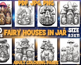 Fairy houses i a Jar