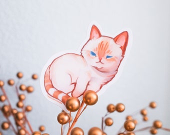 Vinyl Sticker Flame Point Siamese Cat