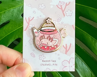 Enamel Pin - Axolotl Tea