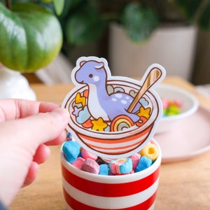 Vinyl Sticker Monster Cereal Bowl