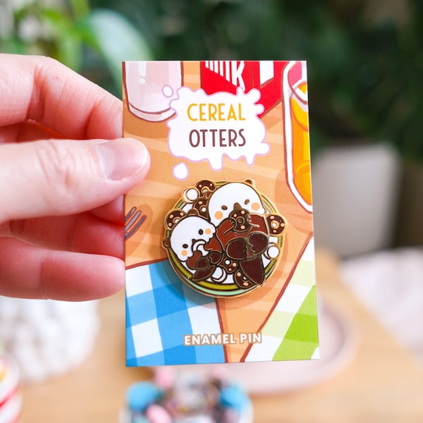 Otters Cereal Bowl - Marshmallow Choco Pin