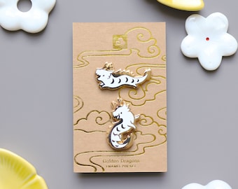 Enamel Pin - Happy Dragons Pin Set