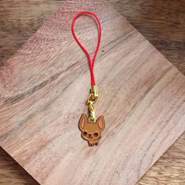 Chihuahua Keychain (Tan Chi) - Small Charm