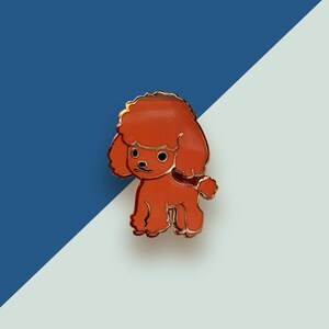 Standard Poodle (Red) Pin