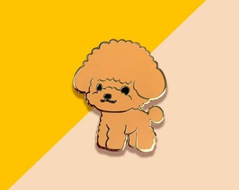 Toy Poodle (Apricot) Pin