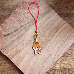 Akita Keychain (Red) - Small Charm