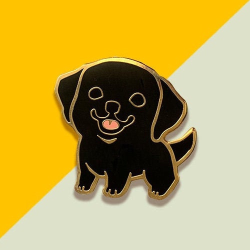 Enamel Pin Labrador Pin chocolate Etsy