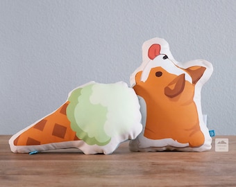 Handmade Corgi Ice Cream Variation Pillow
